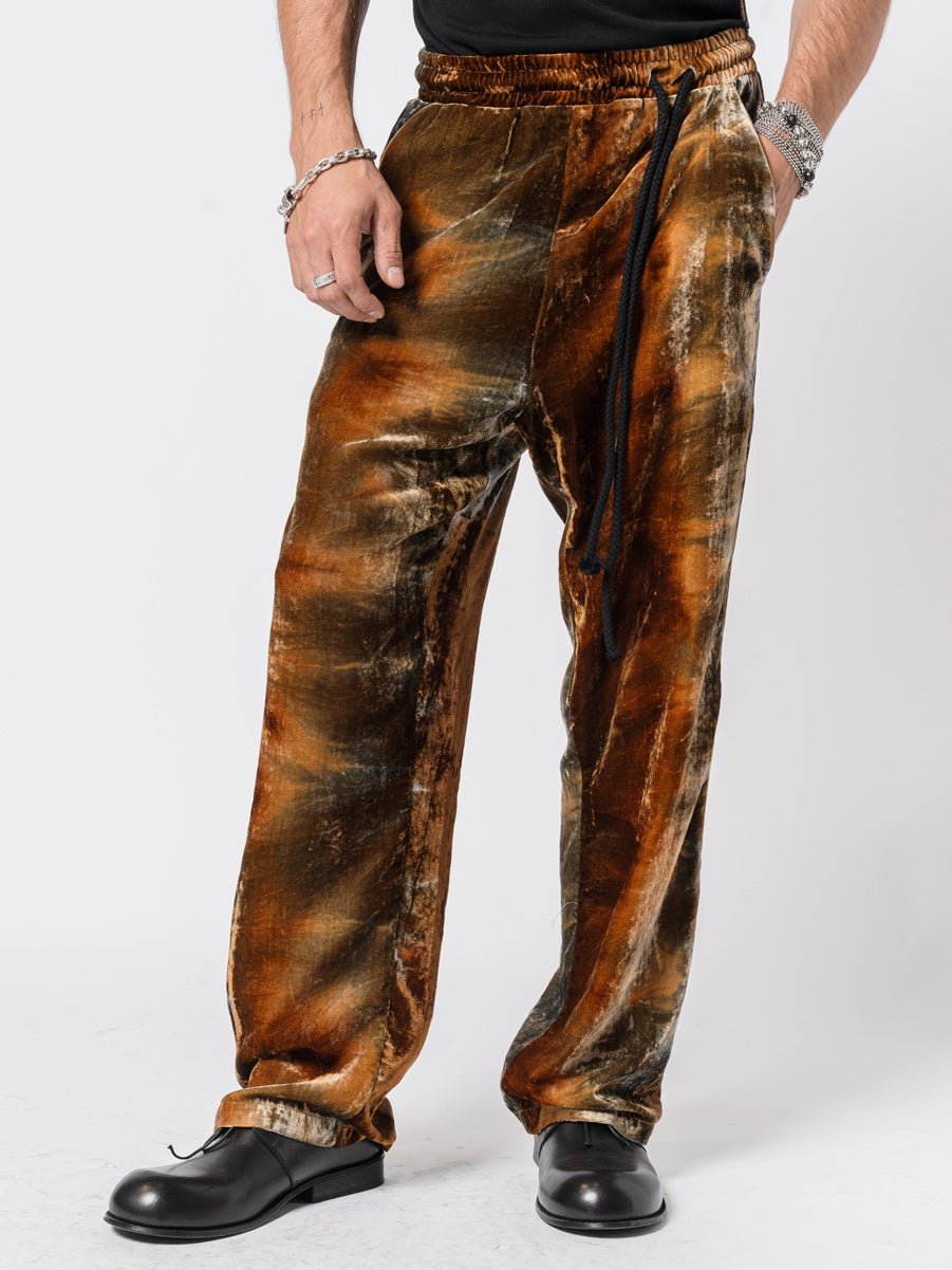Velvet Drawstring Trousers - by NOSTRA SANTISSIMA