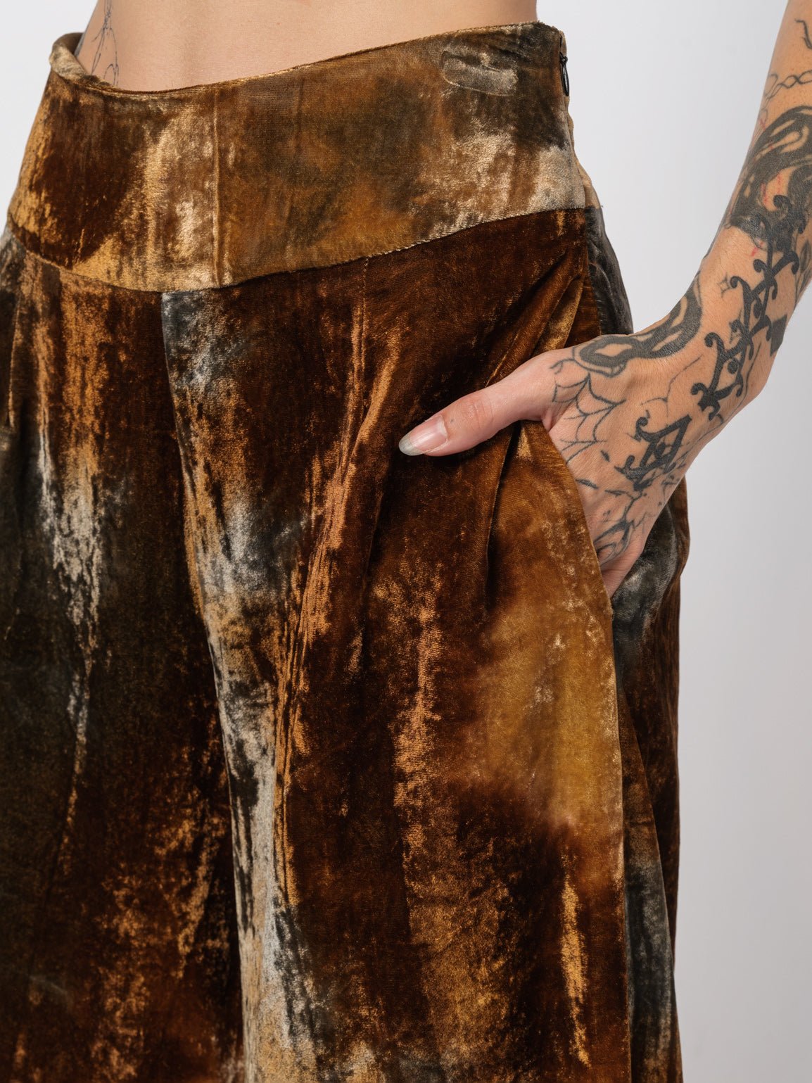 Velvet Wide - Leg Pants - by NOSTRA SANTISSIMA