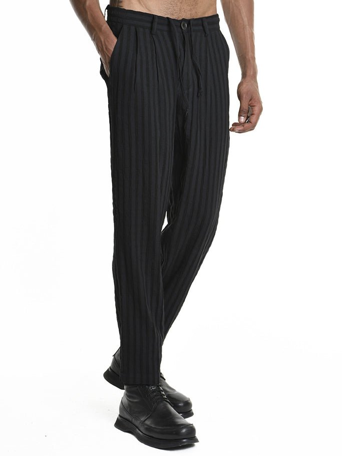 Viscose - Cotton Pleated Trousers - by LA HAINE INSIDE US