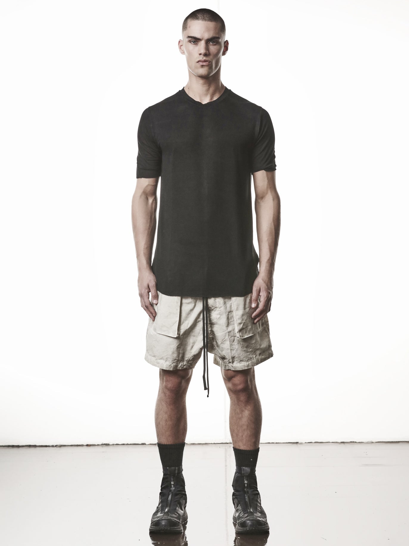 Viscose Raw Edge T-Shirt - by THOM KROM