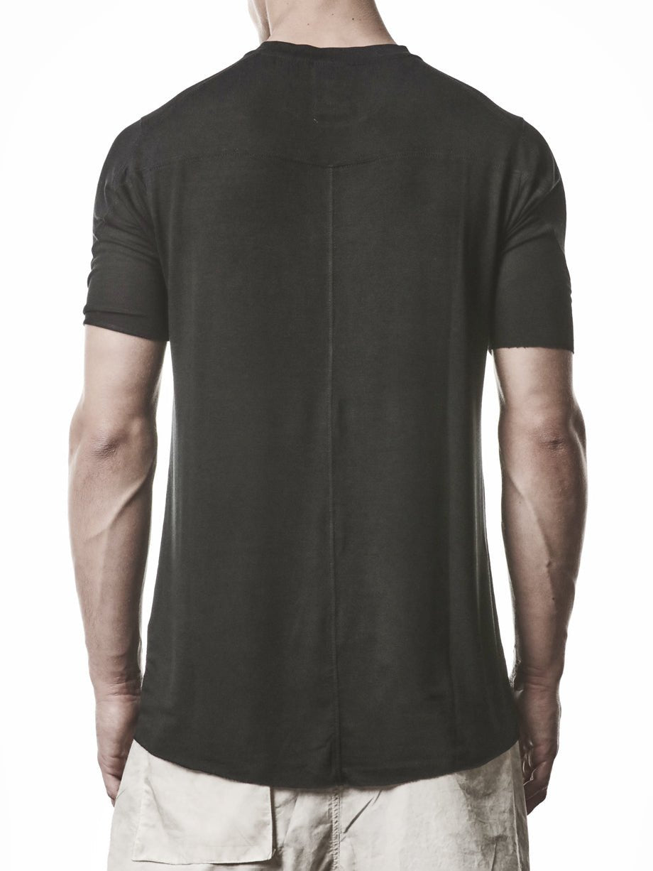 Viscose Raw Edge T-Shirt - by THOM KROM
