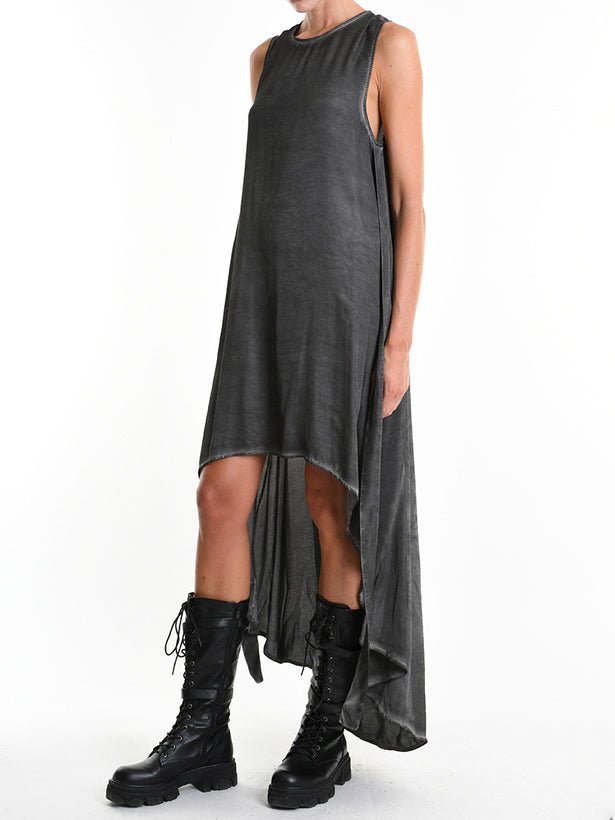 Viscose Satin Asymmetrical Dress