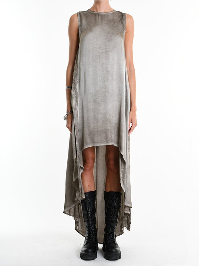 Viscose Satin Asymmetrical Dress Viscose Satin Asymmetrical Dress