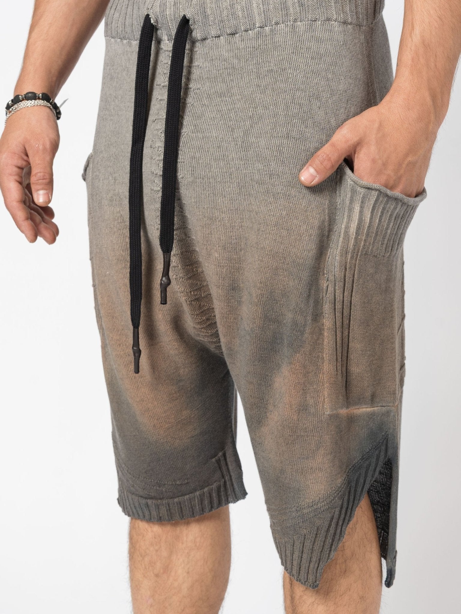 Washed Drop - Crotch Shorts - by MD75