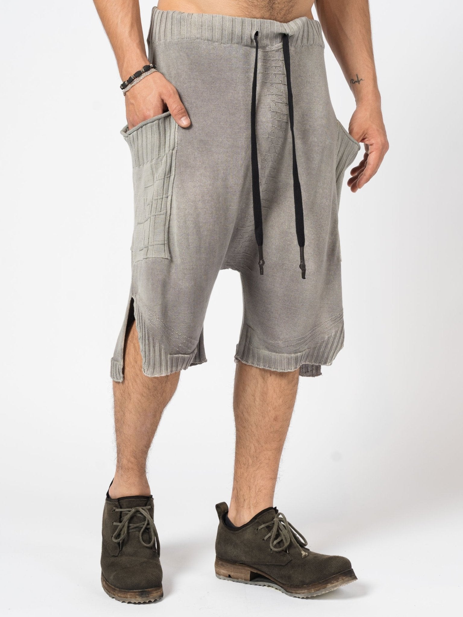 Washed Drop - Crotch Shorts - by MD75