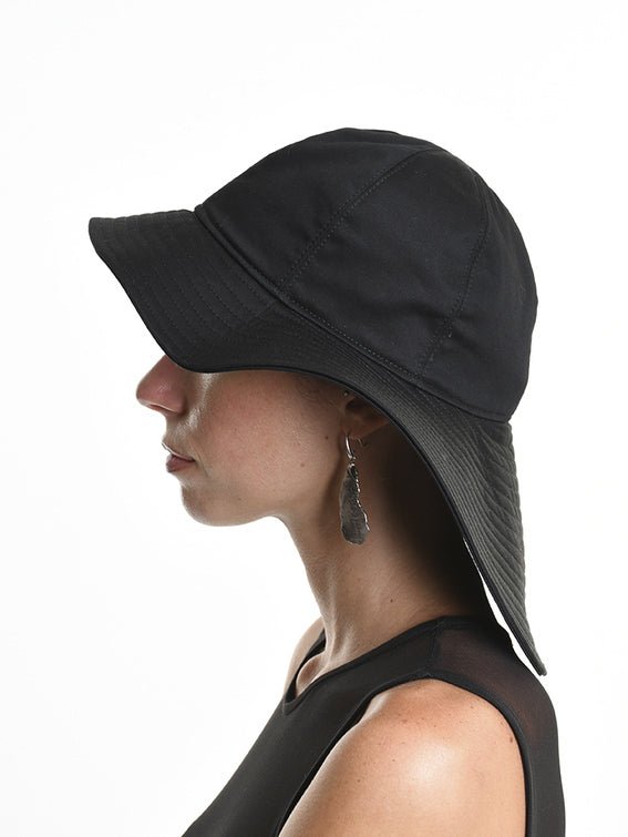 Wide Brim Cotton Hat - by LA HAINE INSIDE US