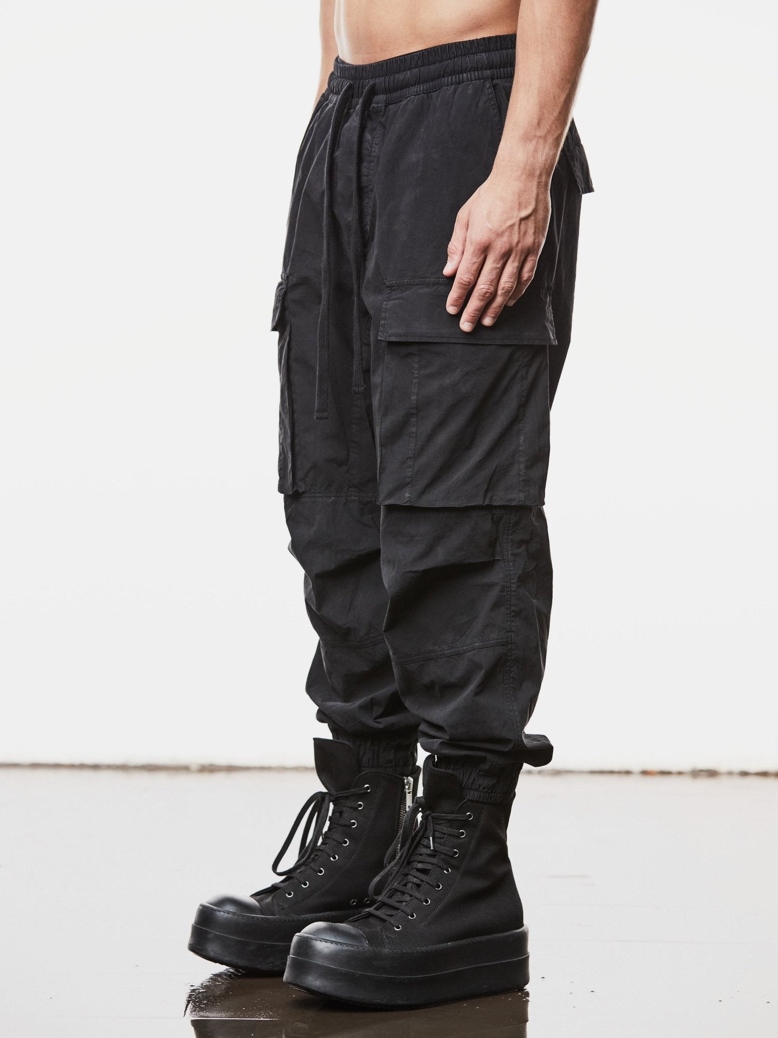 Wide Fit Cargo Trousers - by THOM KROM