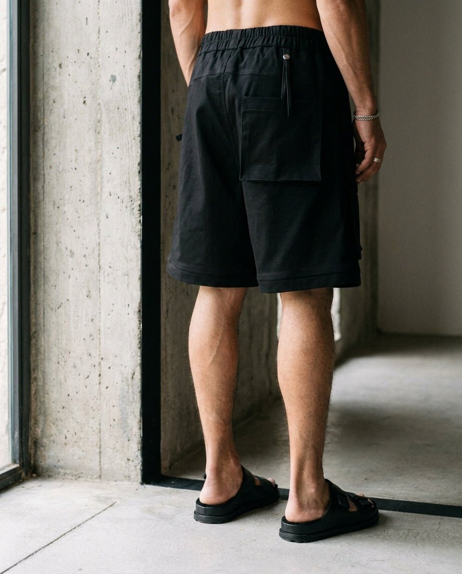 Wide - Leg Cargo Shorts - by 139DEC