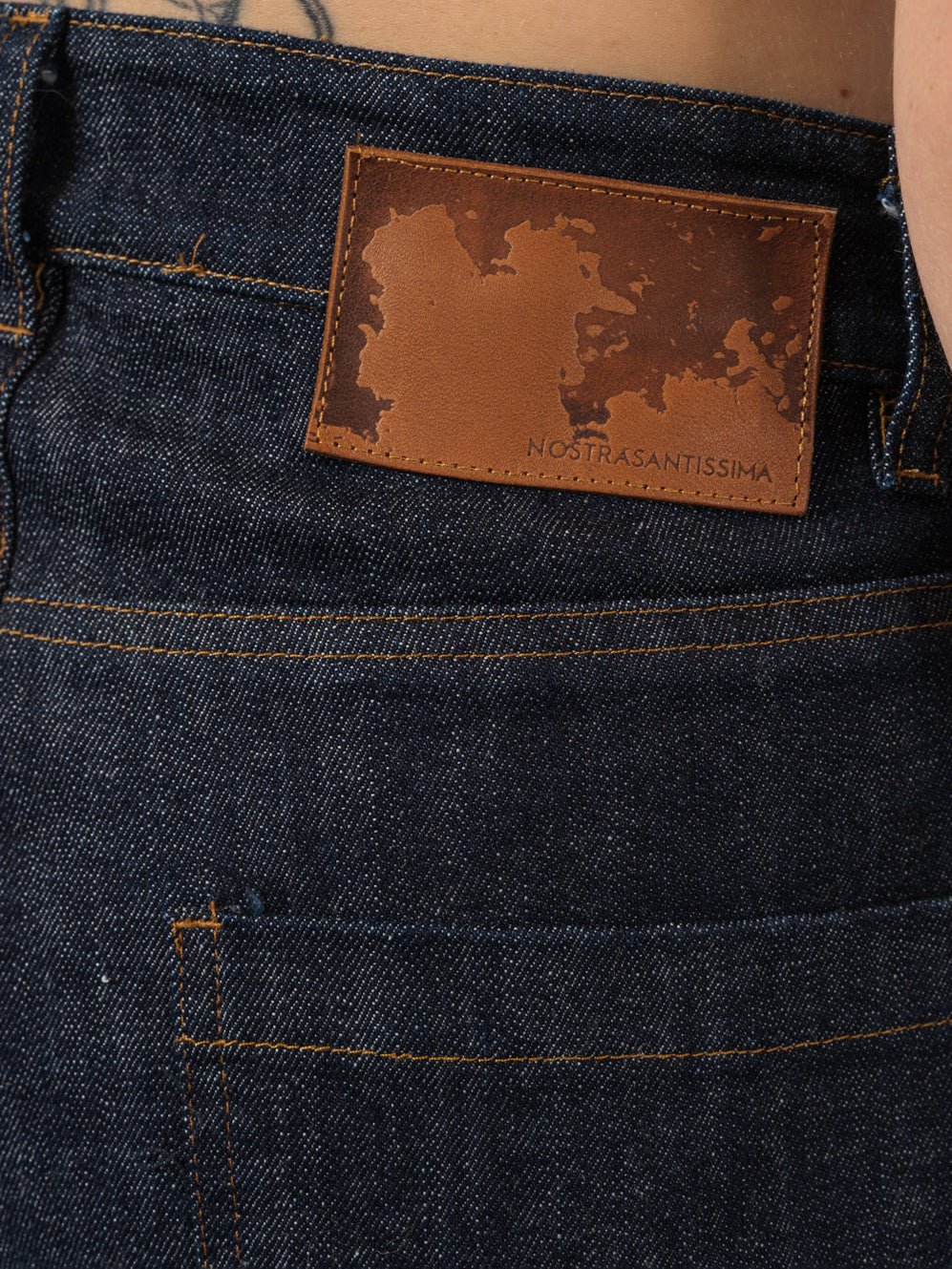 Wide - Leg Denim Pants - by NOSTRA SANTISSIMA