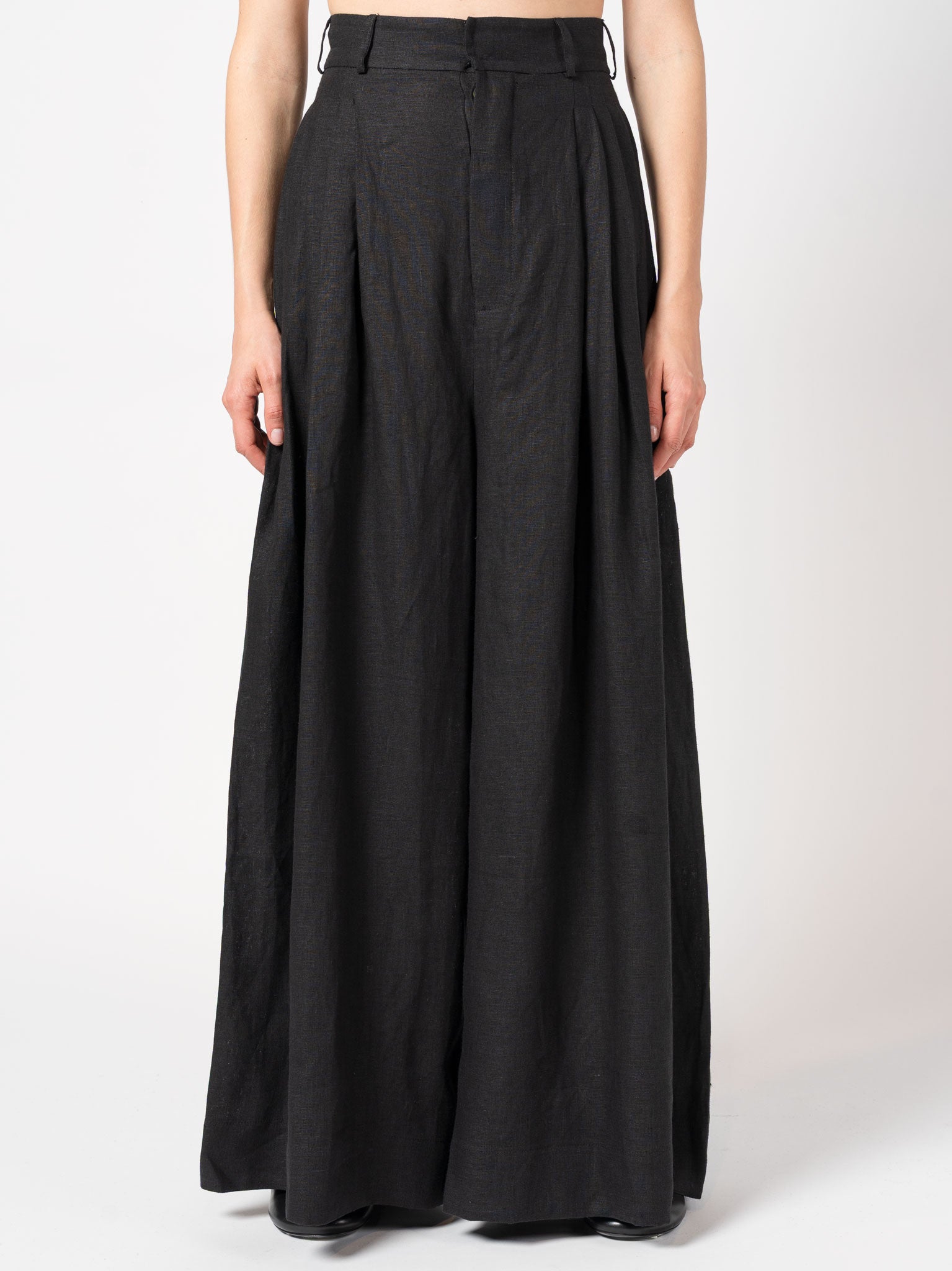 Wide - Leg Linen Pants - by 139DEC