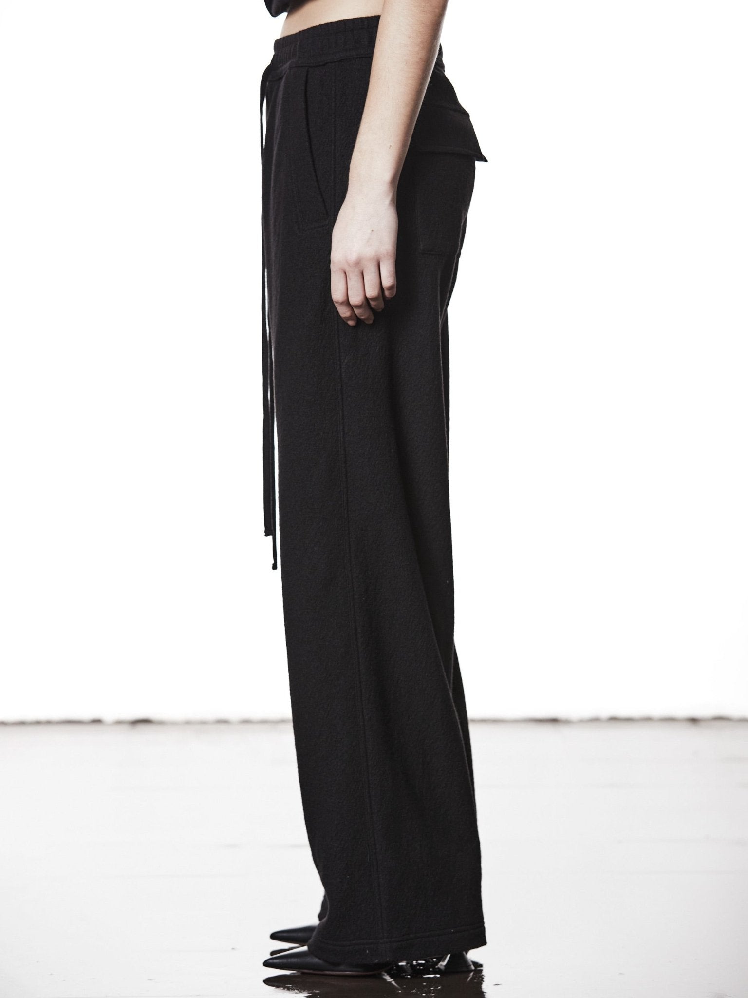 Wide - Leg Wool Trousers - by THOM KROM