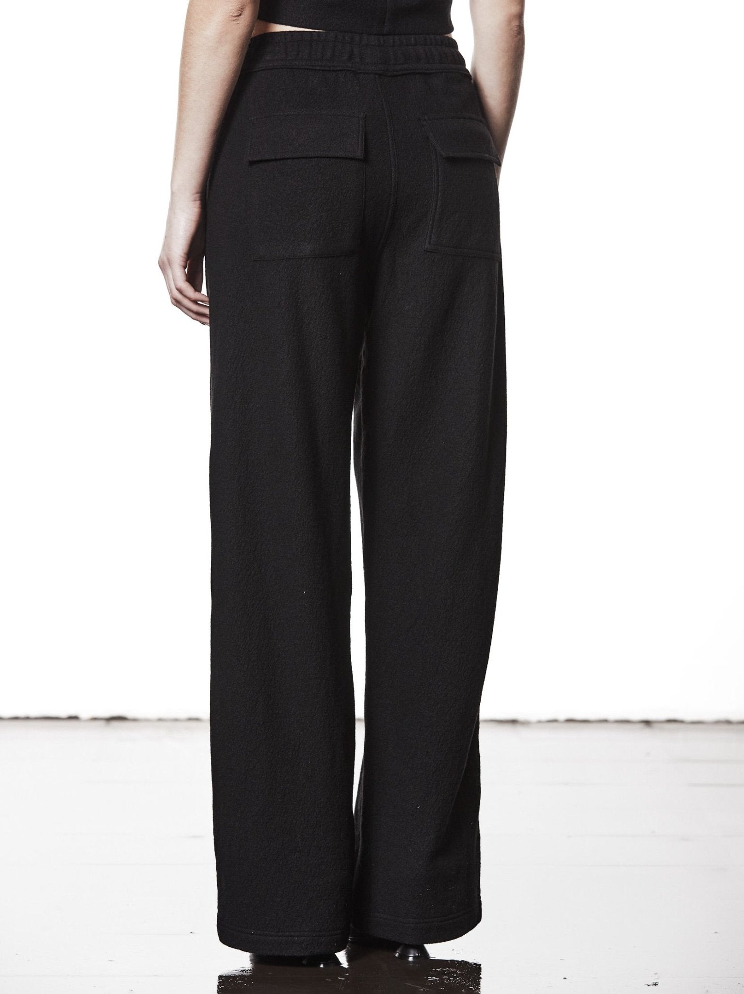 Wide - Leg Wool Trousers - by THOM KROM