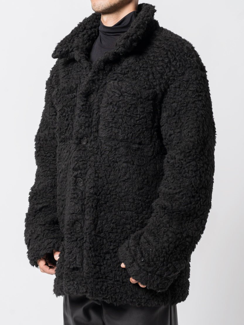 Wool Blend Textured Coat - by NOSTRA SANTISSIMA