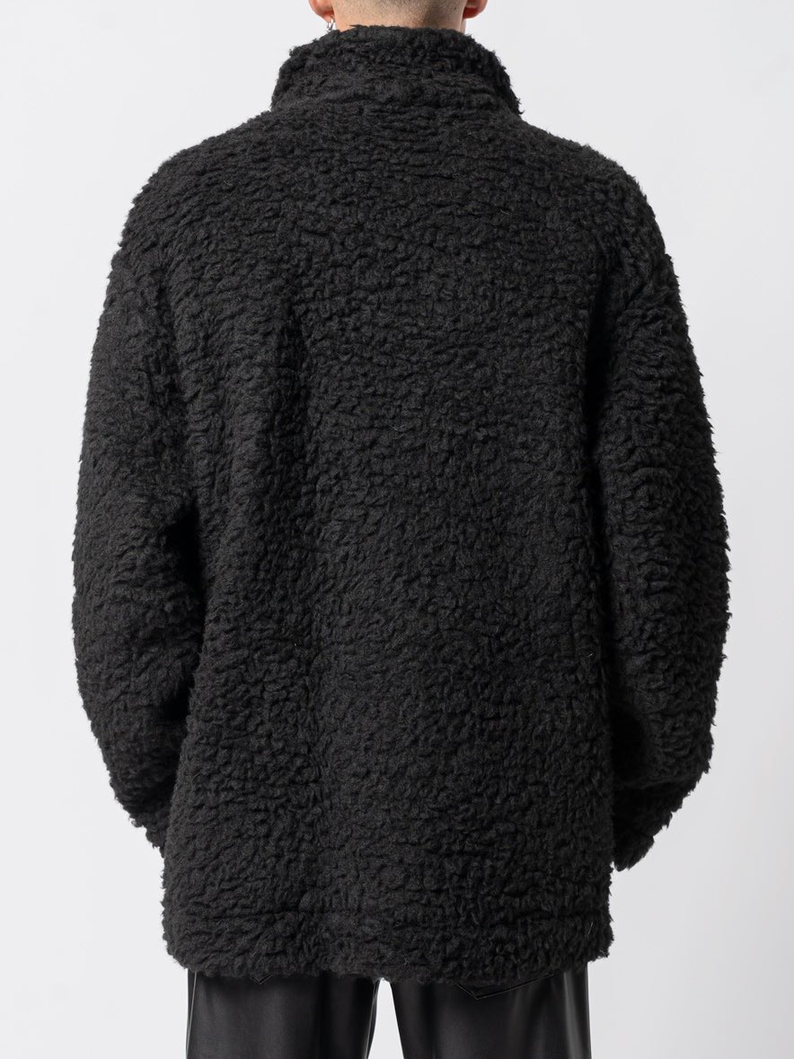 Wool Blend Textured Coat - by NOSTRA SANTISSIMA