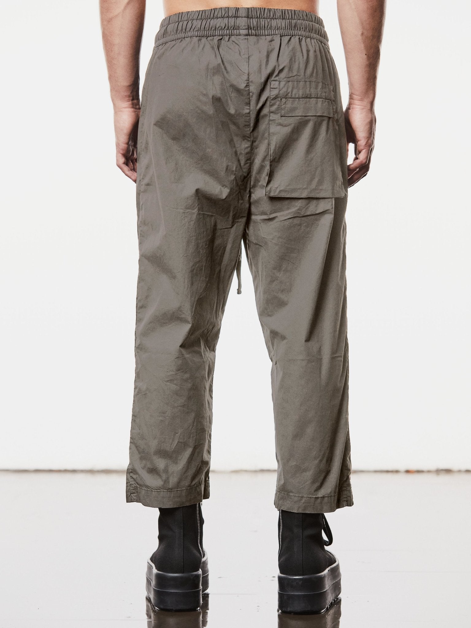 Woven Cropped Leg Trousers - by THOM KROM