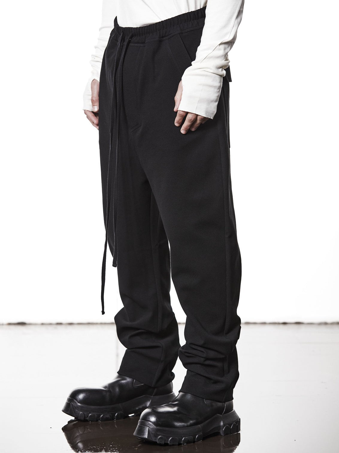 Woven Low Crotch Trousers - by THOM KROM
