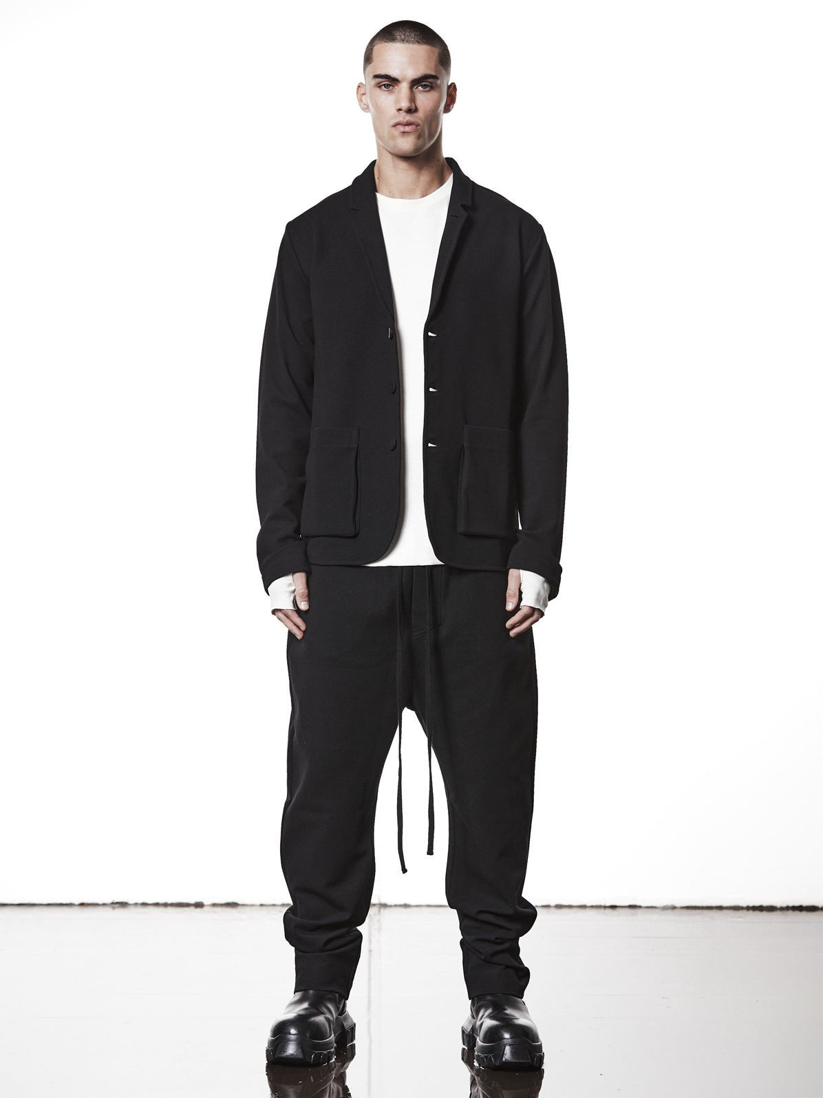 Woven Low Crotch Trousers - by THOM KROM