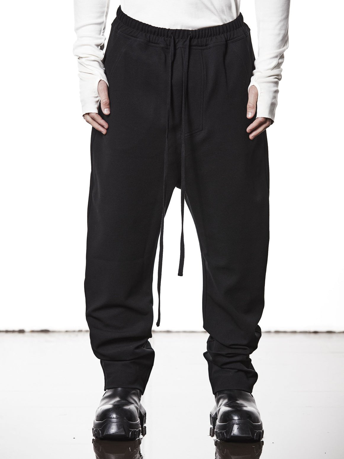 Woven Low Crotch Trousers - by THOM KROM