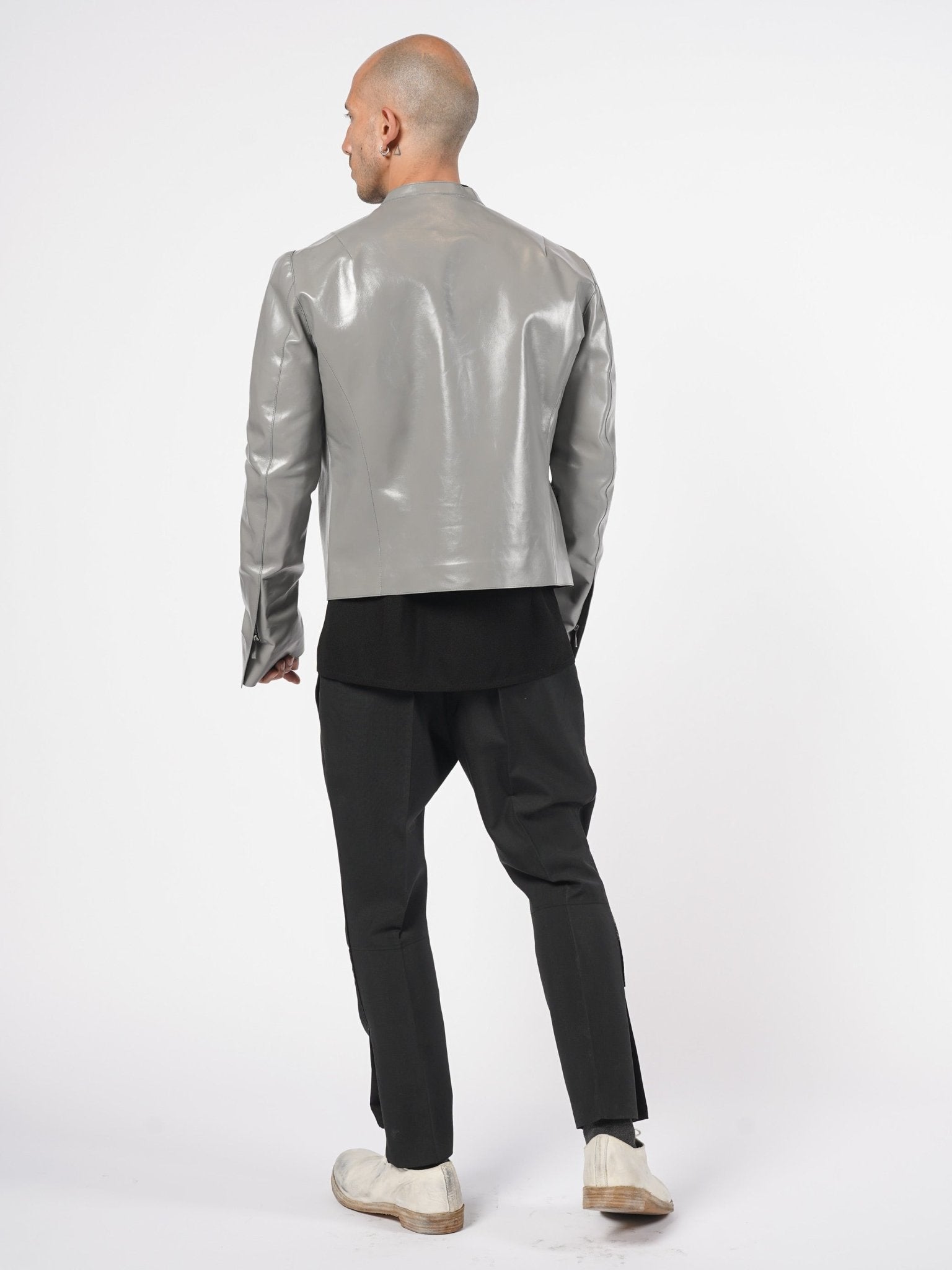 Zip Leather Jacket - by SAPIO